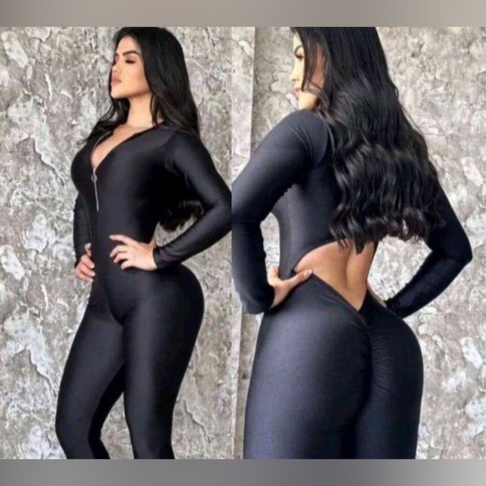 Black Long Sleeve Jumpsuit